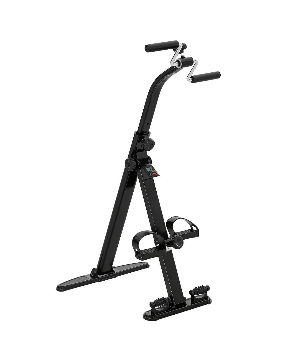 SEVORLEY Seated Foldable Leg Pedal Exerciser with LCD Monitor for Seniors