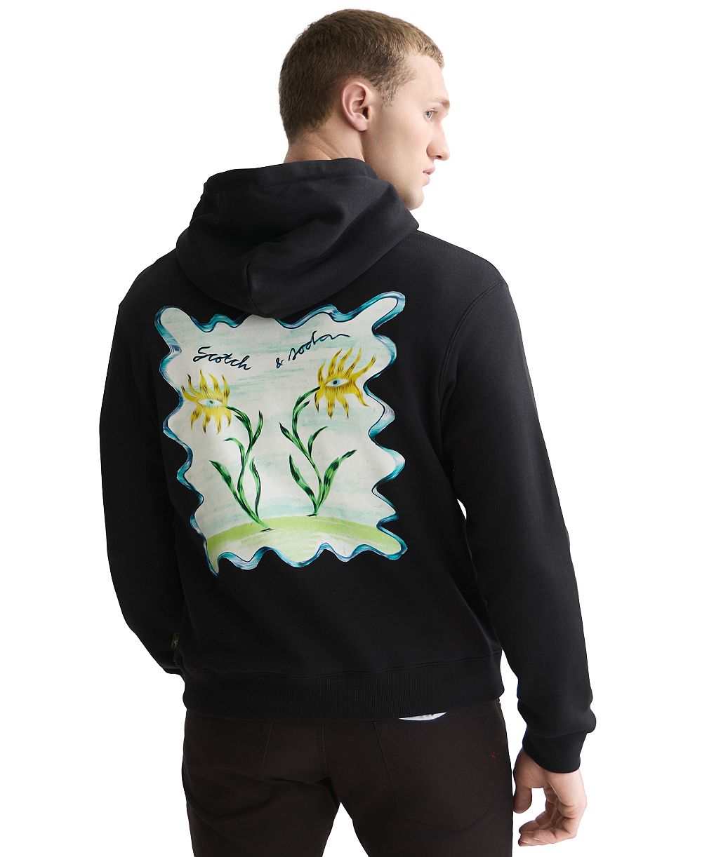Мужской свитшот SCOTCH & SODA Floral Artwork Hoodie