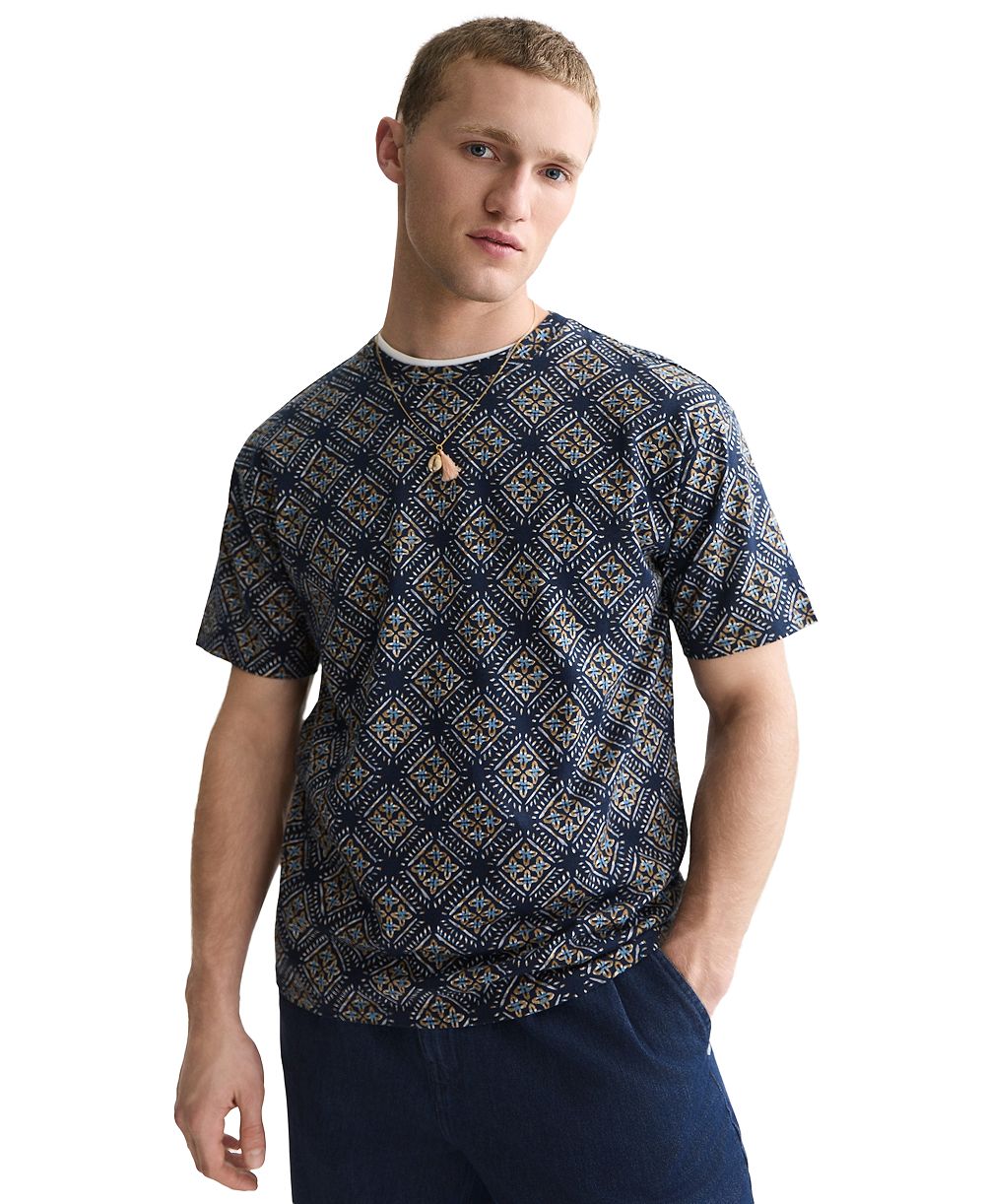 SCOTCH & SODA Men's Printed Relaxed-Fit T-Shirt