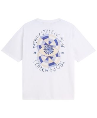 SCOTCH & SODA Men's Watercolor Artwork Relaxed-Fit T-Shirt
