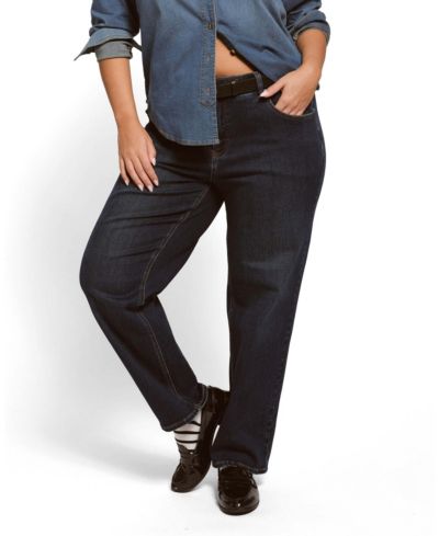 Universal Standard Women's Seine High Rise Straight Leg Jean