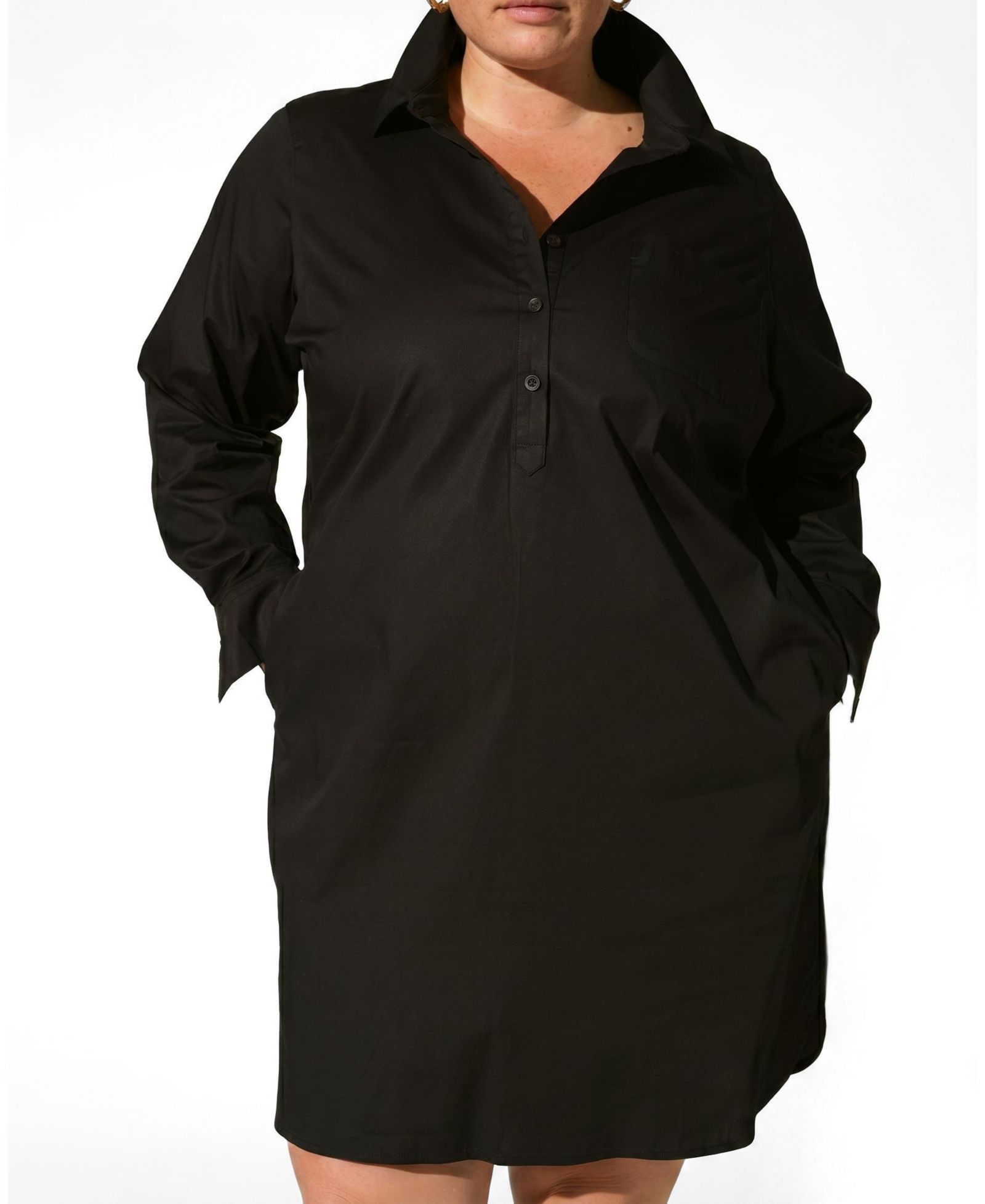 Universal Standard Plus Size платье-рубашка из поплина Rubicon