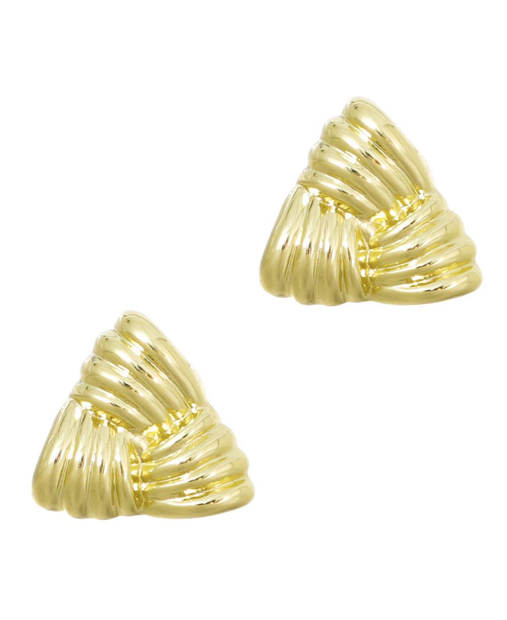 Серьги-гвоздики ADORNIA Gold Statement Triangle Stud