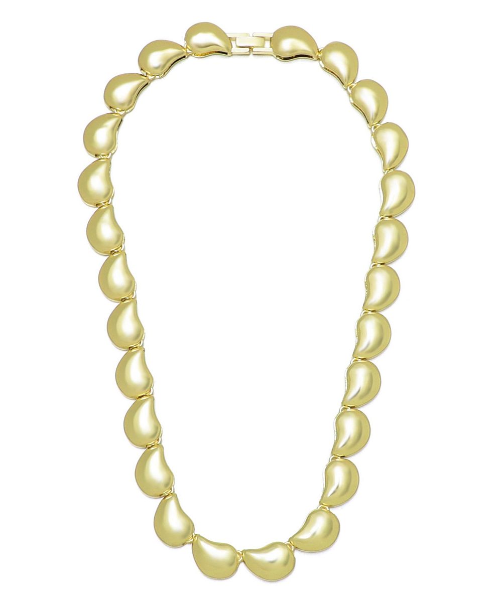 ADORNIA Gold-Plated Teardrop Chain Necklace