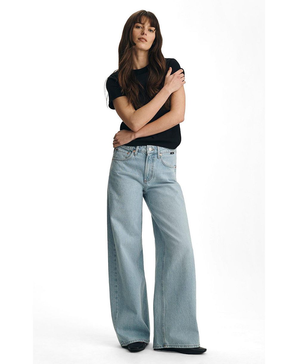 Mavi Jeans Women's Siena High Rise Wide Leg In Light Classic Denim