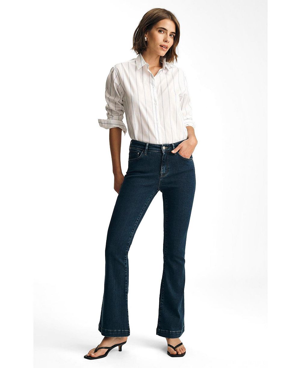 Mavi Women's Sydney High Rise Flare Flare In Dark Supersoft