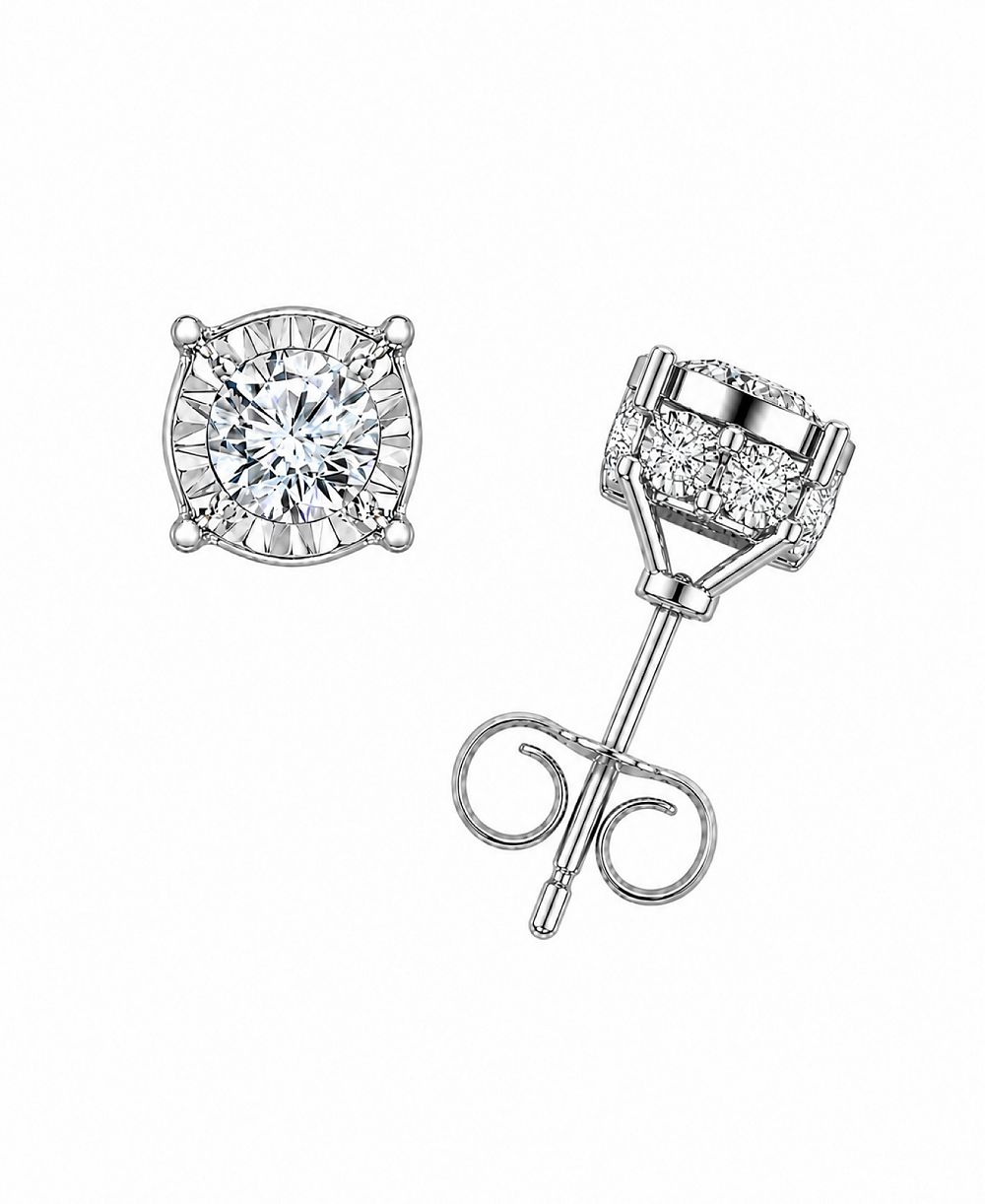 Серьги-гвоздики TruMiracle Diamond в 10k White или Yellow Gold (5/8 ct. t.w.)
