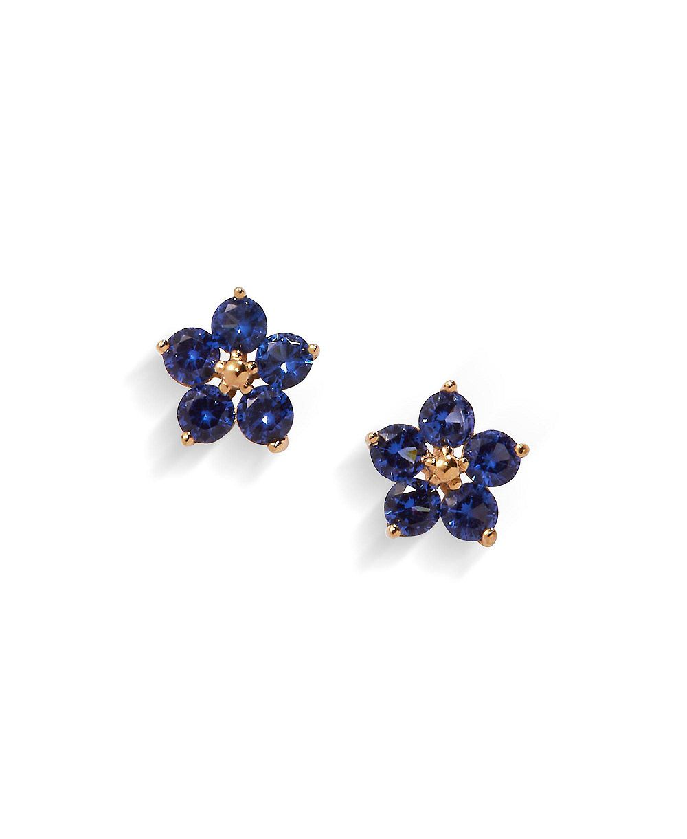 Серьги Alex and Ani Crystal Forget-Me-Not Flower