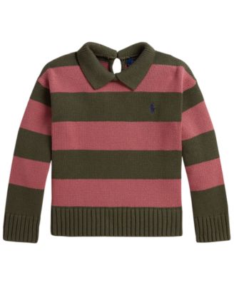 Polo Ralph Lauren Детская поло-свитер в полоску с длинным рукавом 2T-6X