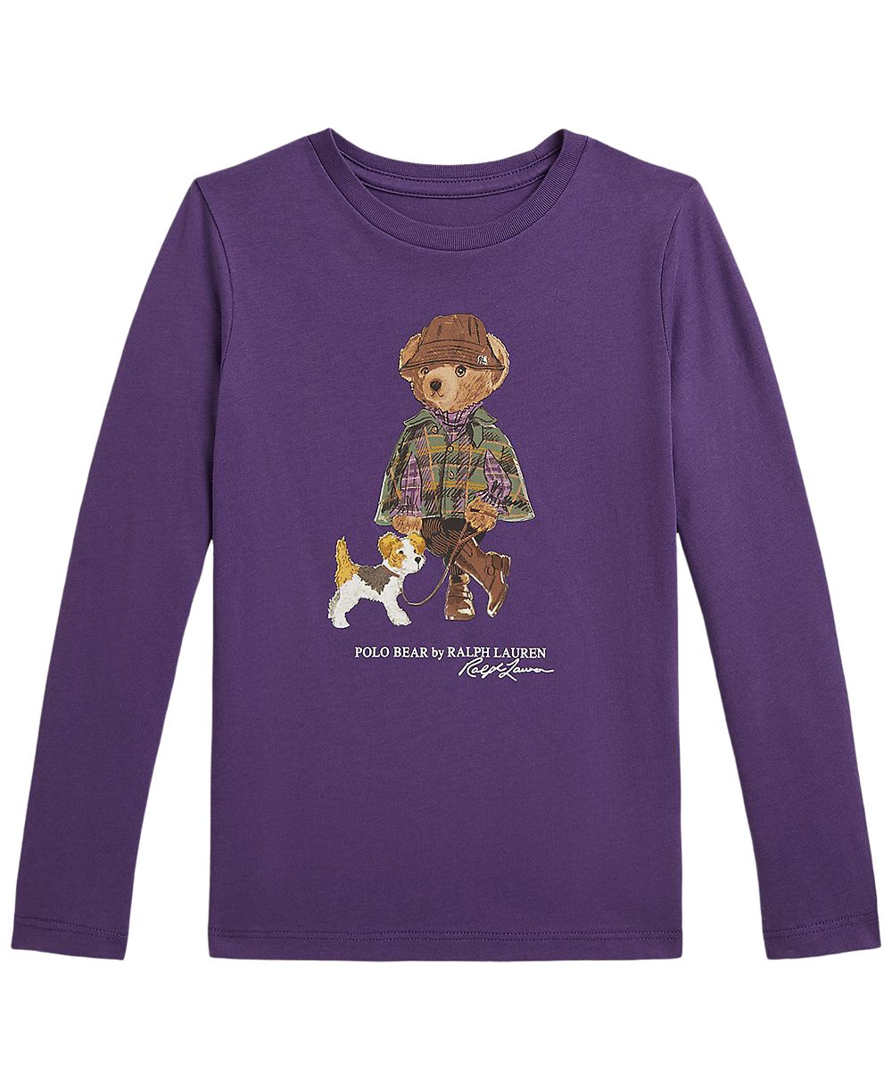 Polo Ralph Lauren Girls' 2T-6X Polo Bear Long-Sleeve T-Shirt