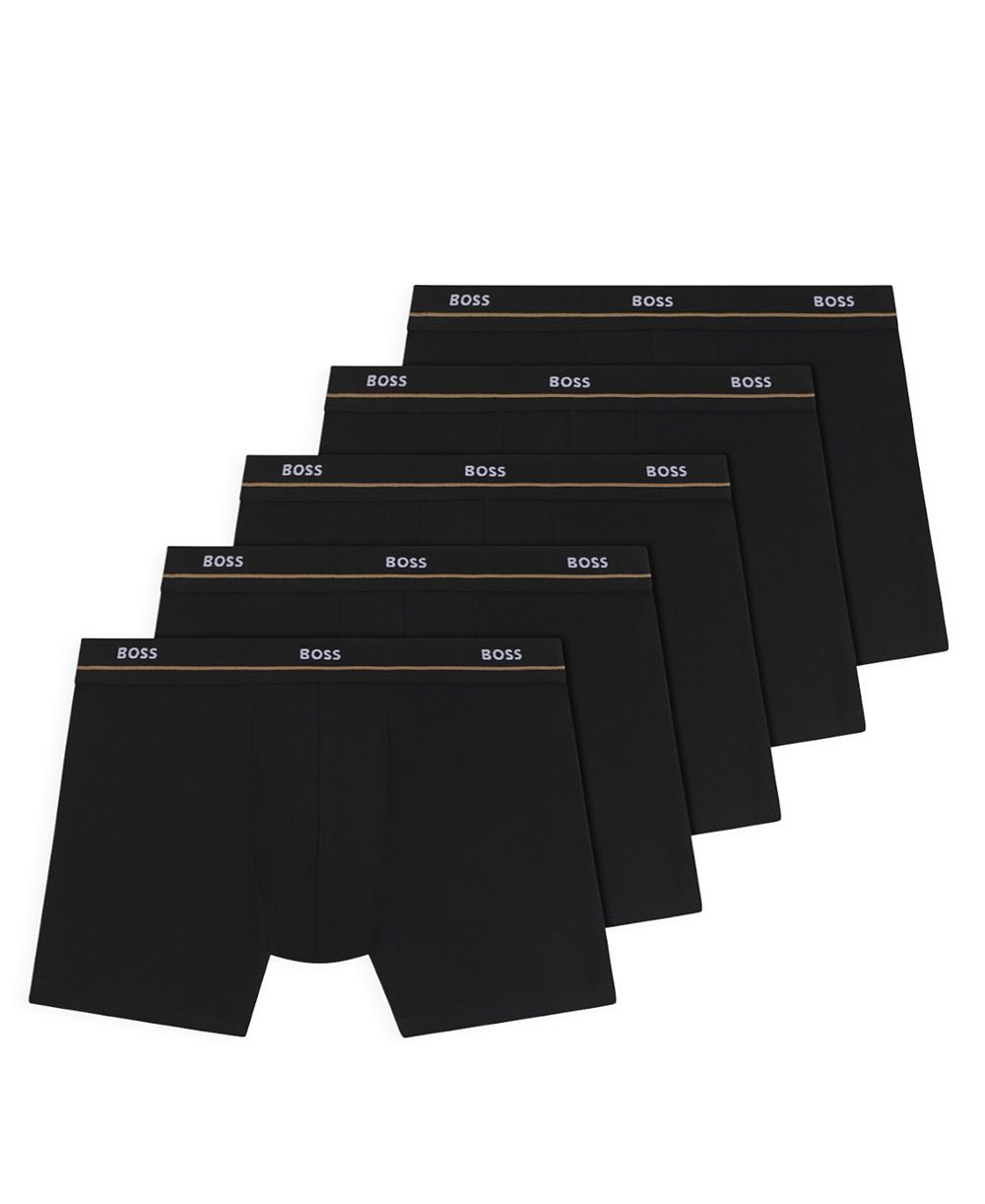BOSS by Hugo Boss мужские боксёры из хлопковой смеси с логотипом, 5 шт.