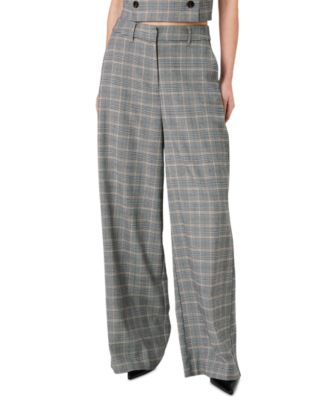 Женские брюки French Connection Matteo Wide-Leg Plaid