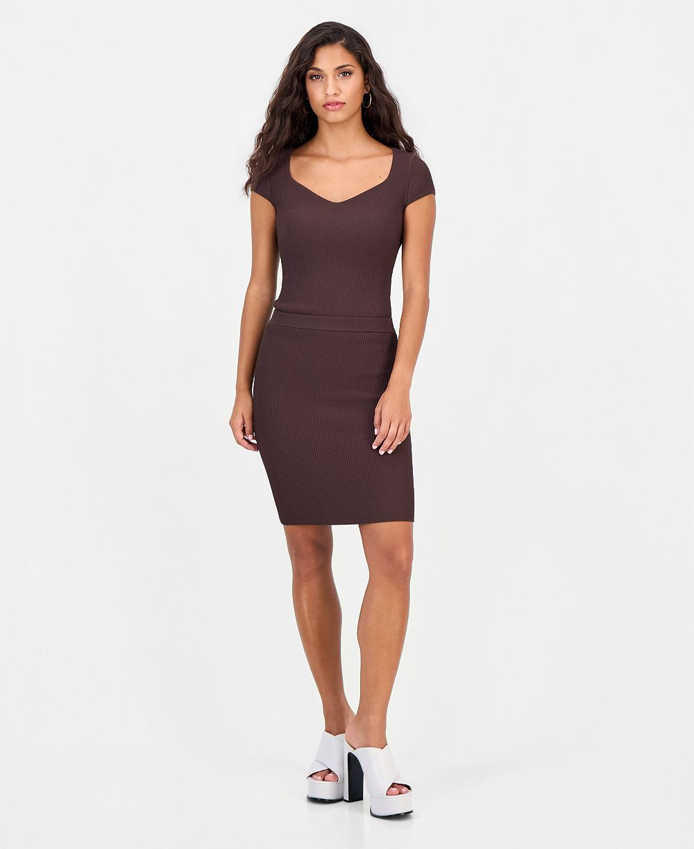 GUESS Women's Ottoman Curve Sweater High-Waisted Pencil Skirt