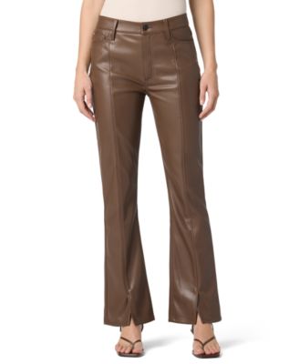 Hudson Jeans Women's Blair High-Rise Faux-Leather Bootcut Pants