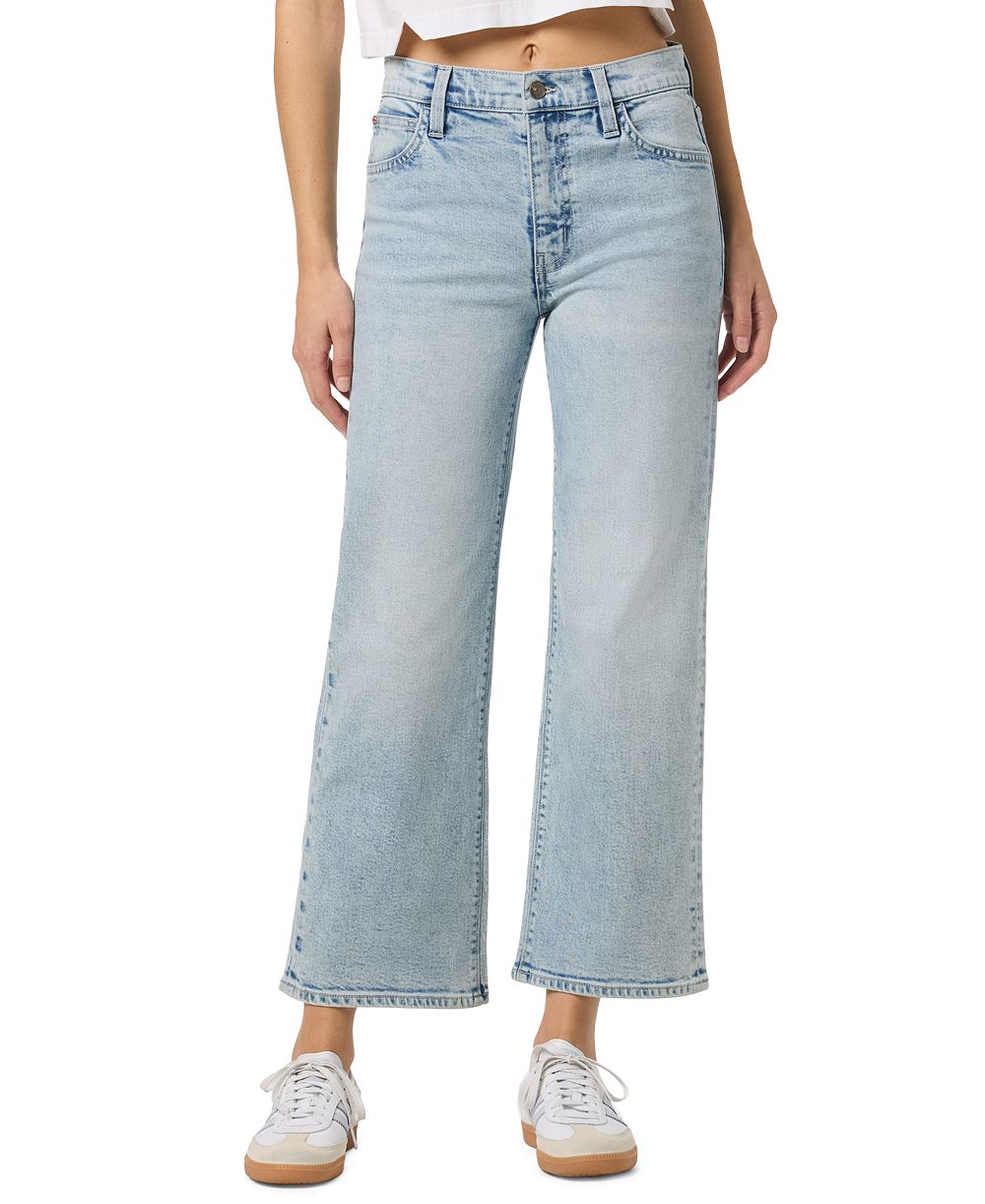 Hudson Jeans Women's Rosalie Wide-Leg High-Waisted Cropped Jeans