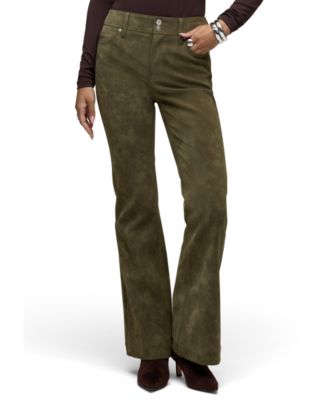 Hudson Jeans Women's High-Waisted Faux-Leather Dani Flare Pants