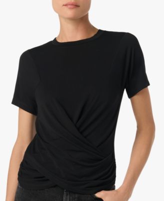 Joe's Jeans Women's Twist Wrap Crewneck Short-Sleeve T-Shirt