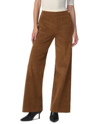 Joe's Jeans Women's The Side Zip Wide-Leg Corduroy High-Rise Pants
