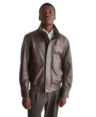Wilson's Leather Men's Leather Double Collar Vintage Jacket