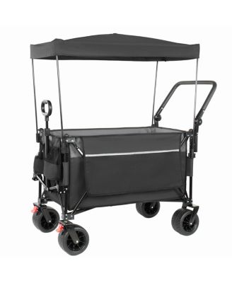 Streamdale Furniture  Multi-Functional Folding Wagon Cart with Canopy 480lbs Capacity