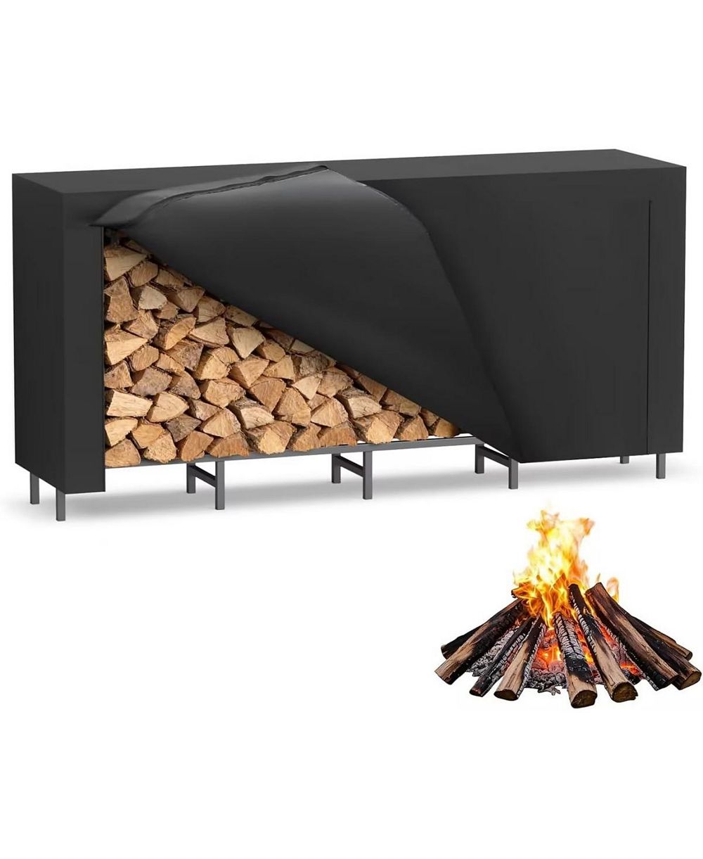 Подставка для дров Streamdale Furniture Heavy-Duty Outdoor с водонепроницаемым чехлом