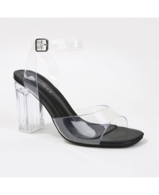 Женские сандалии BERNESS Navi Clear Strap и Block Heel