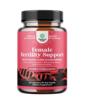 Пищевая добавка Nature's Craft Female Fertility and Prenatal Support с CoQ10, Folate, Chasteberry и Inositol 60 Count