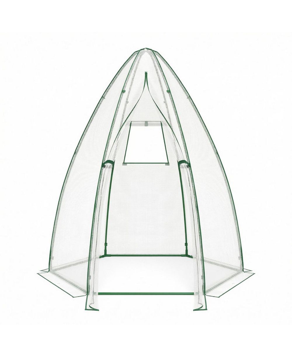 GOUUN Portable Walk-In Mini Greenhouse with All-Weather PE Cover