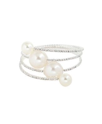 SOHI Faux Pearl Wrap Bracelet