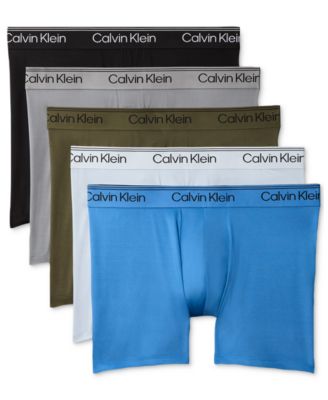 Мужские боксеры Calvin Klein из микрофибры с эластаном, 5 шт