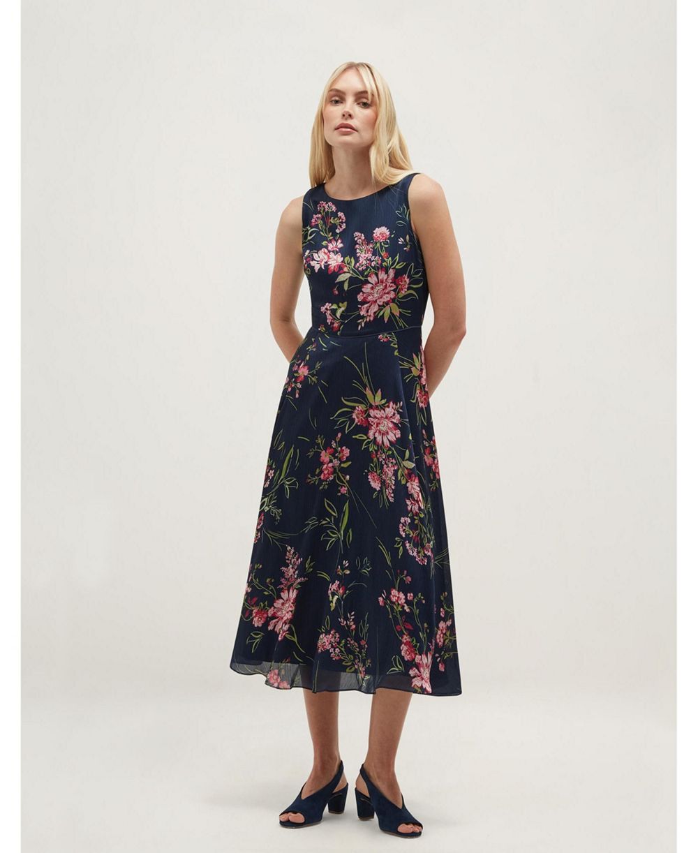Женское платье-трапеция Hobbs Carly Floral A-Line Sleeveless