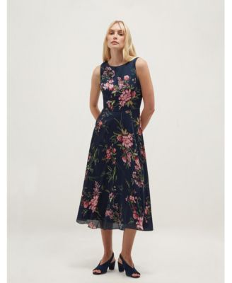 Женское платье-трапеция Hobbs Carly Floral A-Line Sleeveless