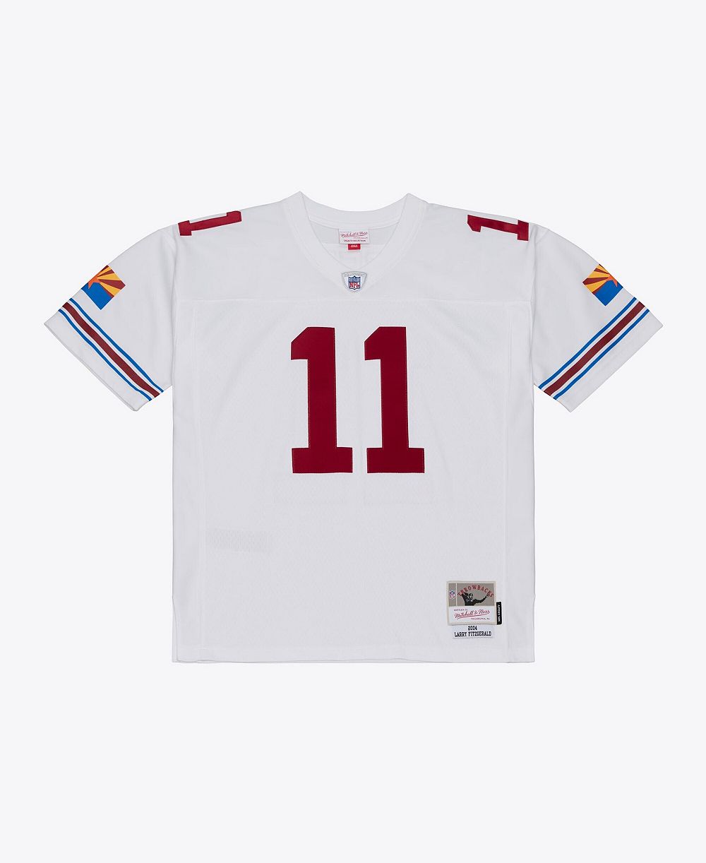 Mitchell & Ness Мужская джерси Mitchell Ness Larry Fitzgerald White Arizona Cardinals 2004 Legacy Replica