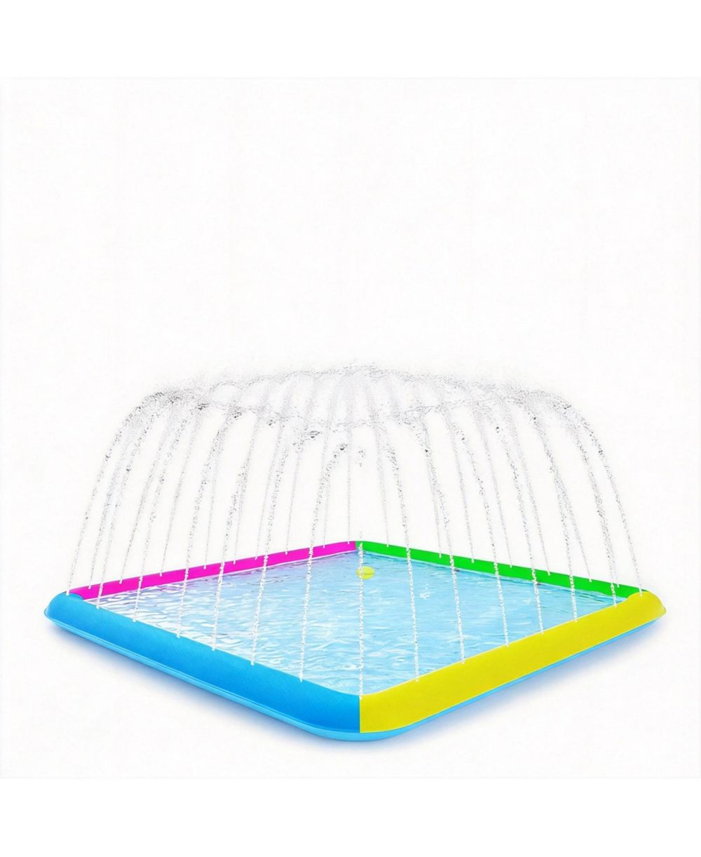 AOFAR игровой коврик-спринклер для собак Square Dog Pool Sprinkler, нескользящий