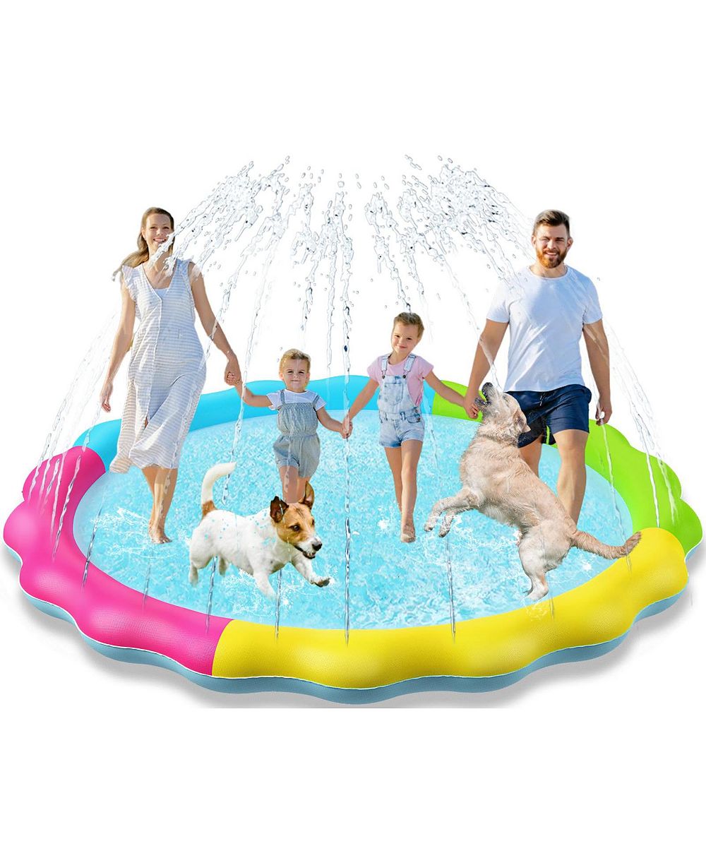 Надувной игровой коврик-спринклер AOFAR Splash Pad, бассейн, нескользящий
