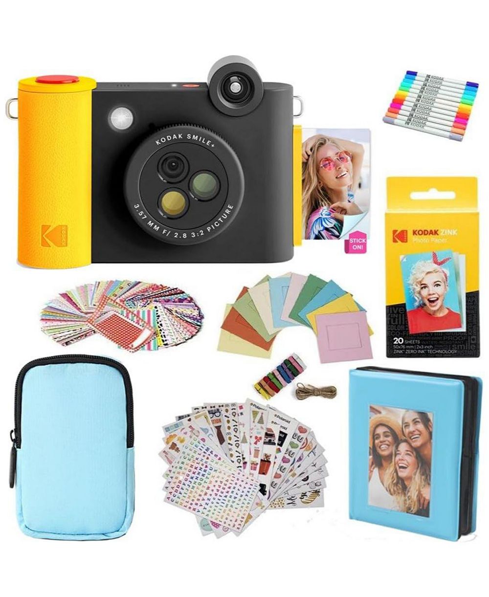 Kodak Smile+ комплект мгновенной печати 2-in-1 с синим чехлом и аксессуарами