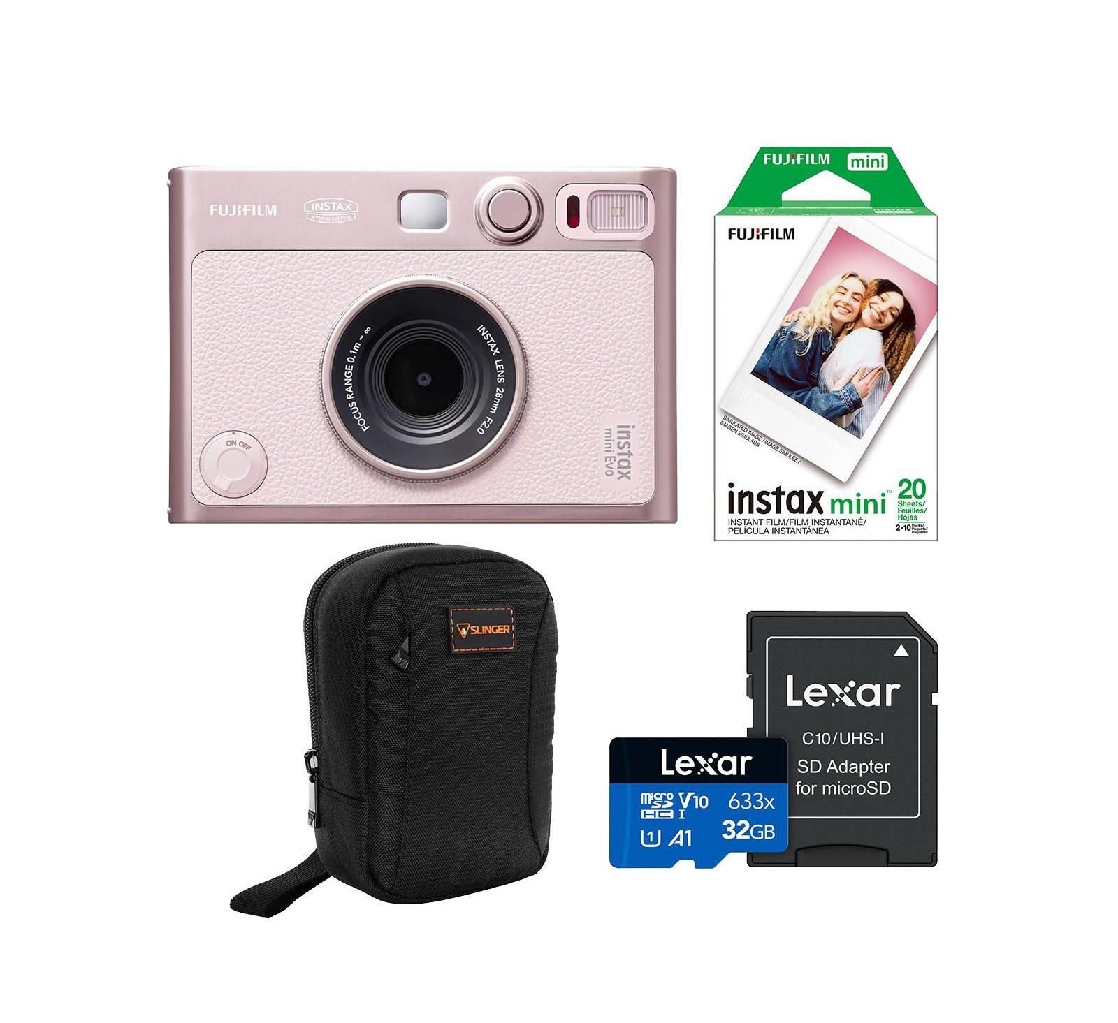 Фотоаппарат Fujifilm Instax Mini Evo для мгновенной печати, цвет Gentle Rose, комплект Essentials