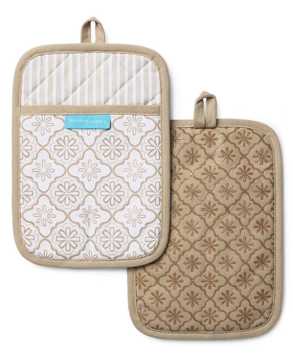 Draper James Allover Geo Floral 2-Pack Pot Holders