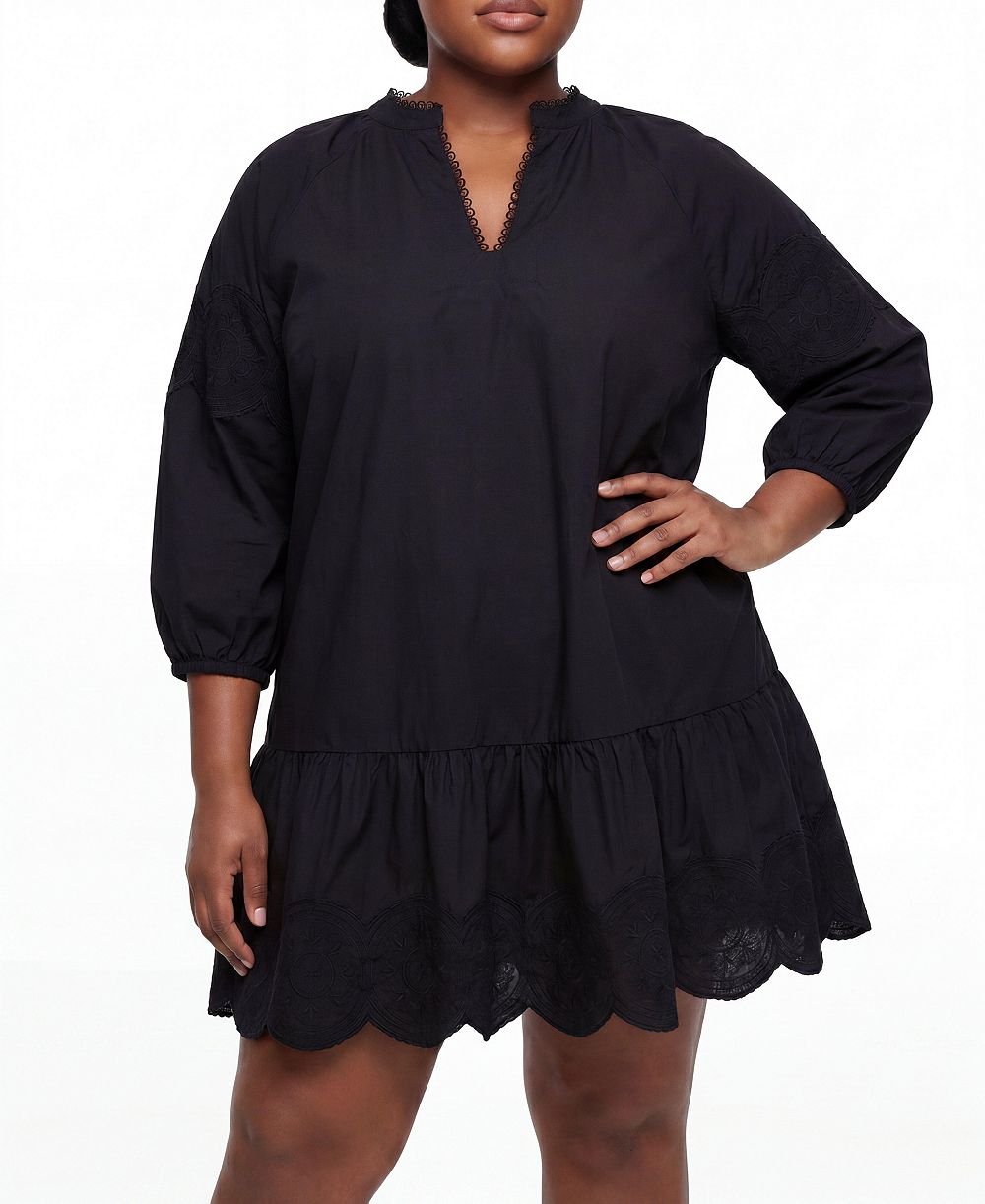 Torrid женское мини-платье с волнистым подолом, размер плюс