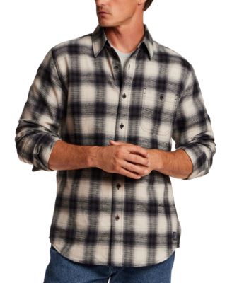 Weatherproof Vintage Men's Waffle Flannel Plaid Shirt