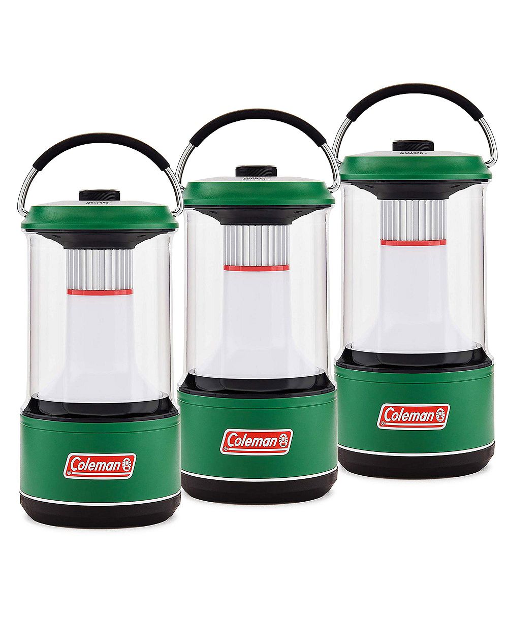 Coleman 1000 Lumens LED Outdoor Camping Light Lantern with BatteryGuard (3 Pack)
