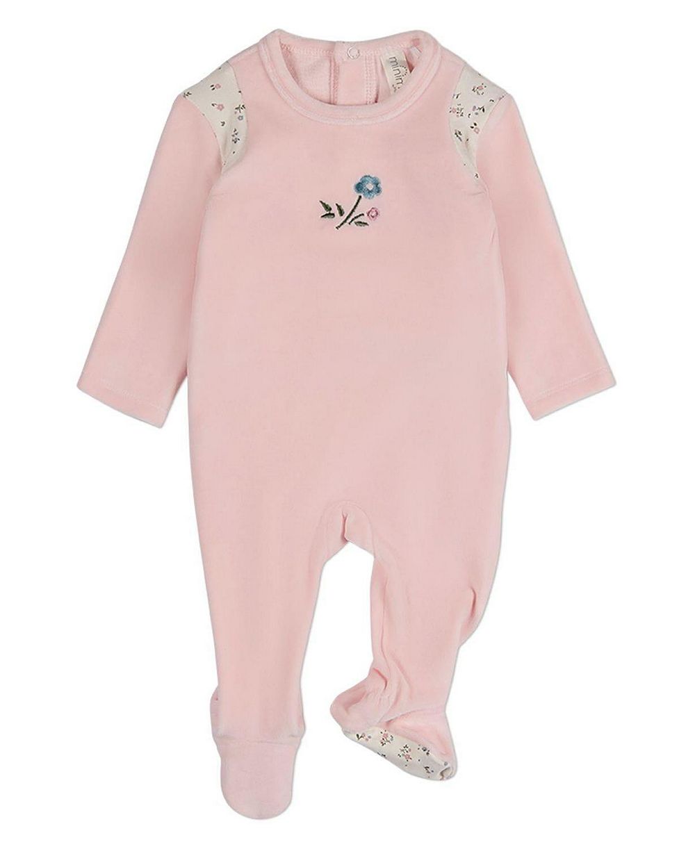 Велюровый комбинезон MeMoi Baby Girls "Fairy Flowers" с вышивкой