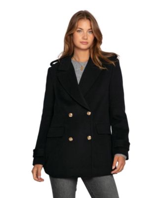 Женское шерстяное пальто Belle & Bloom Harbour Military Wool Blend Pea Coat