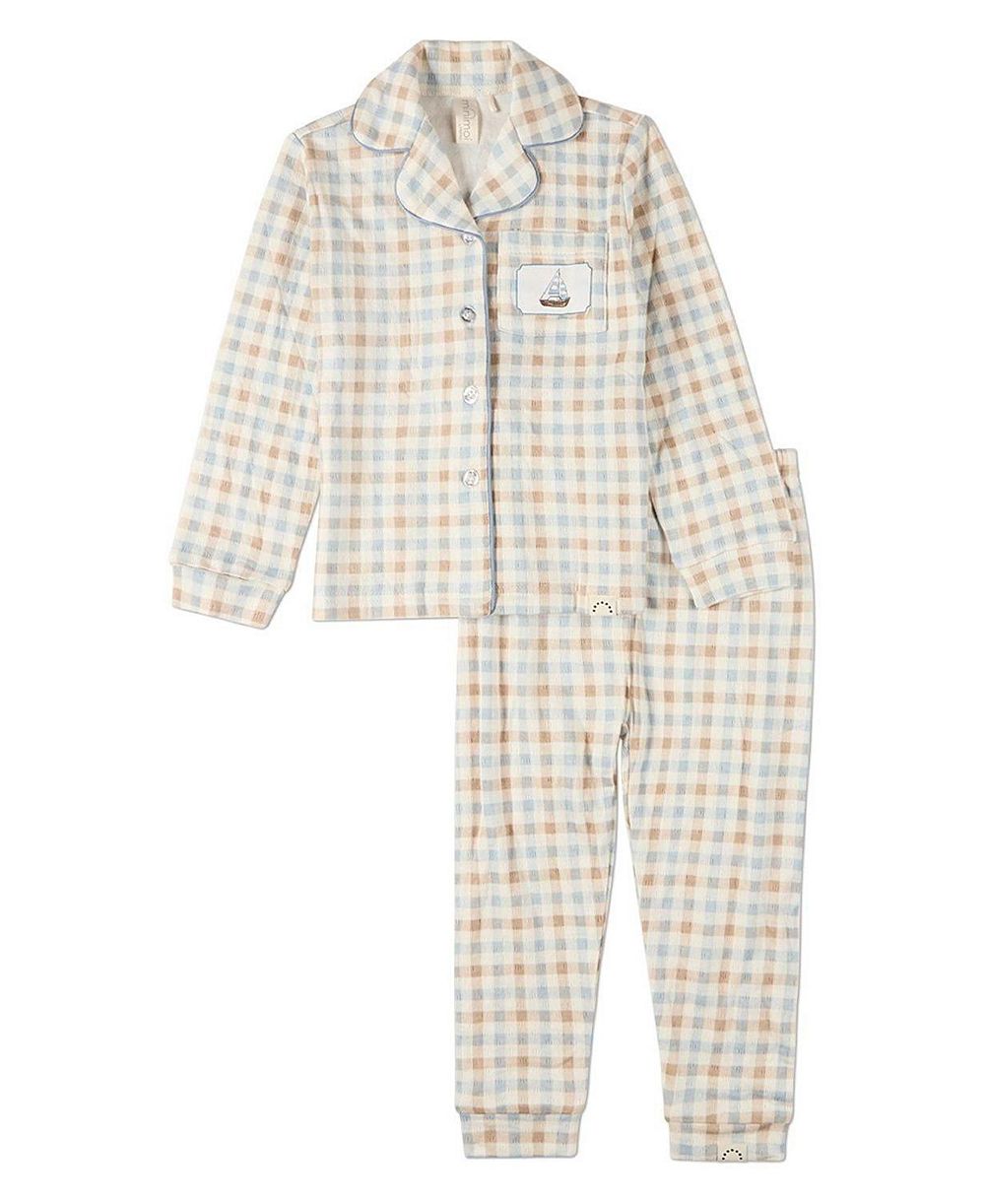 MeMoi Детский комплект из 2 предметов Let Your Dreams Set Sail Pointelle Plaid Lounge