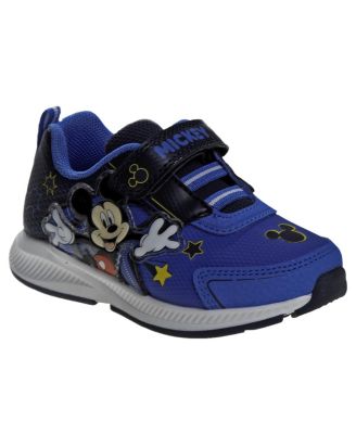 Disney Mickey Mouse Light Up Sneakers Boys' Flashing Lights Play Ready Comfort Fit Easy On/Off (Toddler 5-10/ Little Kids 11-12)