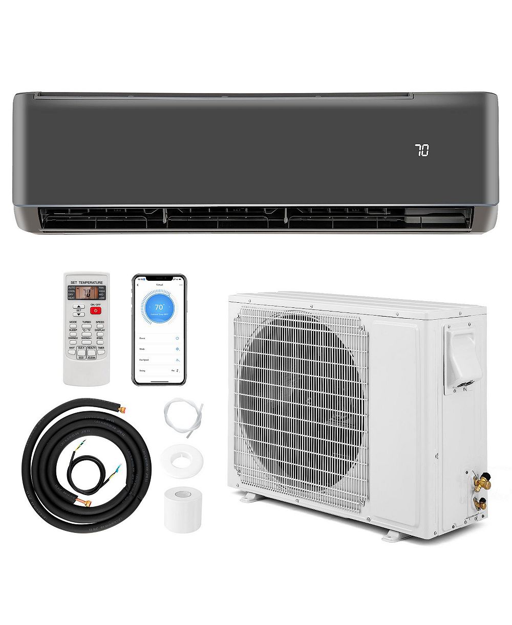 Кондиционер и обогреватель Gymax 12000 BTU Mini Split 21 SEER2 208-230V AC Unit