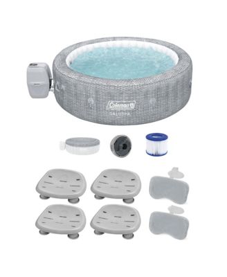 Набор Bestway Coleman Saluspa Sicily AirJet Hot Tub с 4 сиденьями для бассейна/спа и 2 подушками