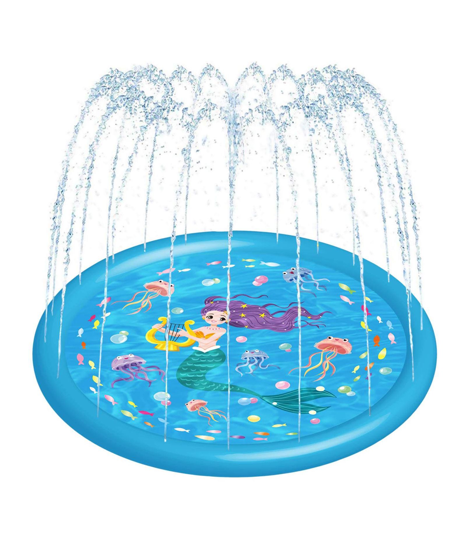 Надувной игровой коврик AOFAR 60" Sprinkler Splash Pad Mermaid