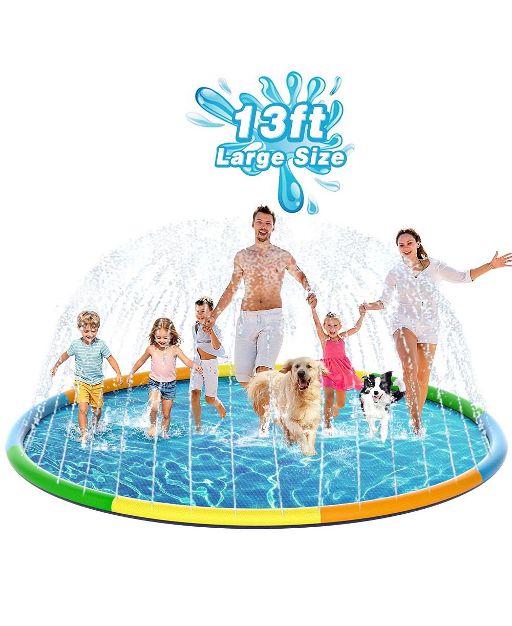Детский игровой коврик-распылитель AOFAR Splash Pad Sprinkler Water Play Mat для собак и детей на открытом воздухе