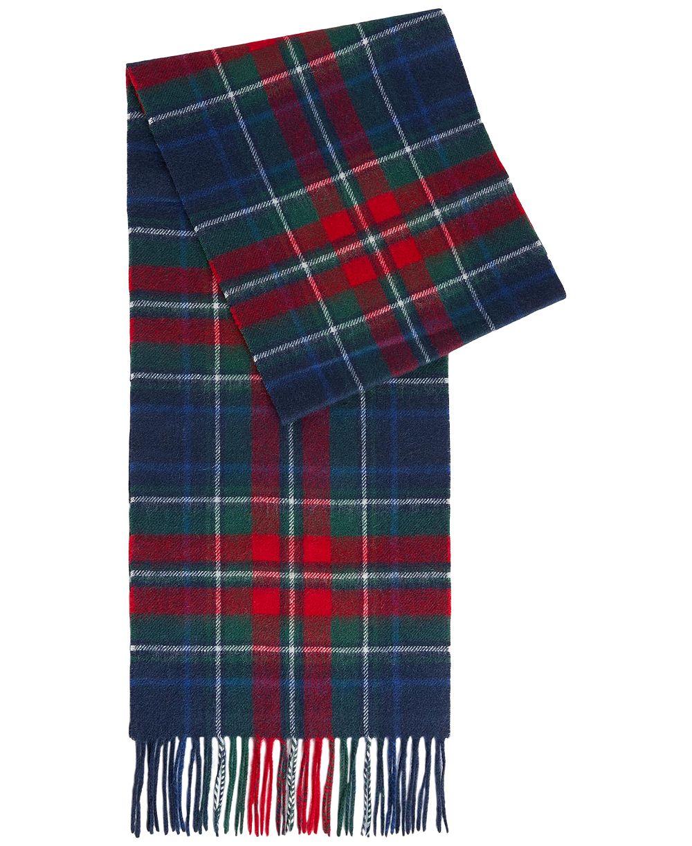 Шарф Barbour в клетку с кисточками